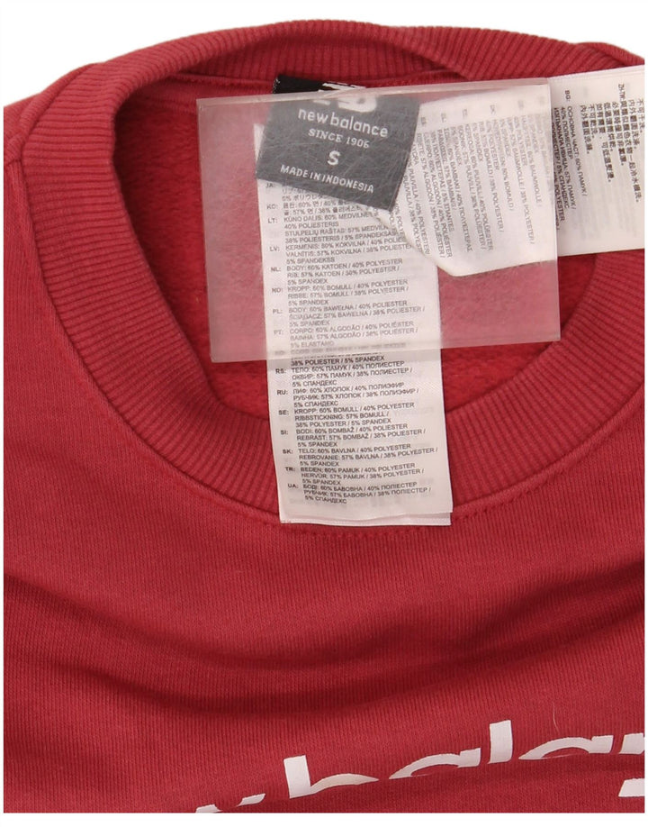 Ανδρικό γραφικό φούτερ New Balance Jumper Μικρό κόκκινο βαμβακερό
