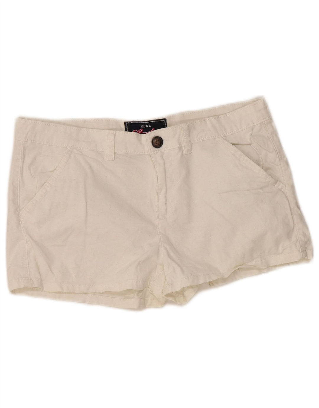 Superdry Γυναικείο Σορτς Chino Μεσαίο W34 Λευκό βαμβακερό