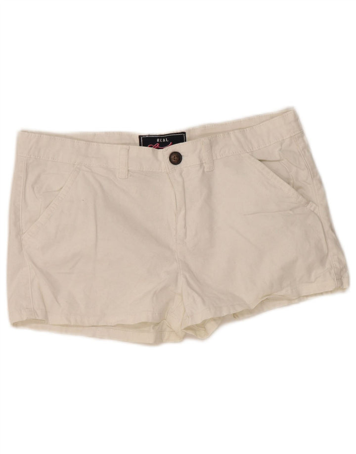 Superdry Γυναικείο Σορτς Chino Μεσαίο W34 Λευκό βαμβακερό