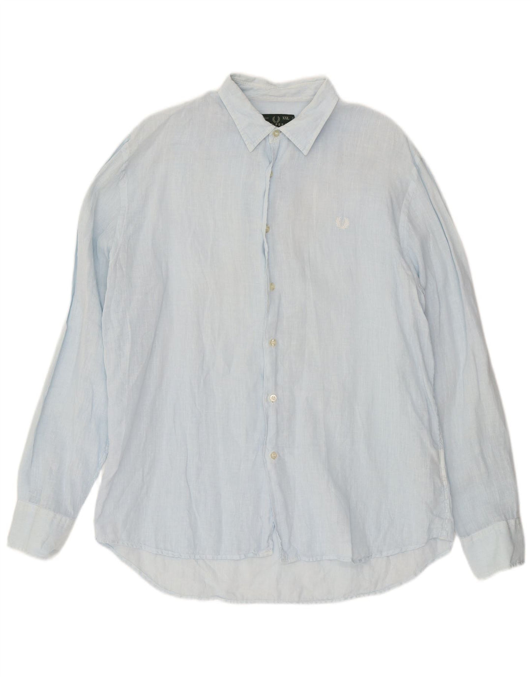 Fred Perry Ανδρικό πουκάμισο 2XL Μπλε Λινό