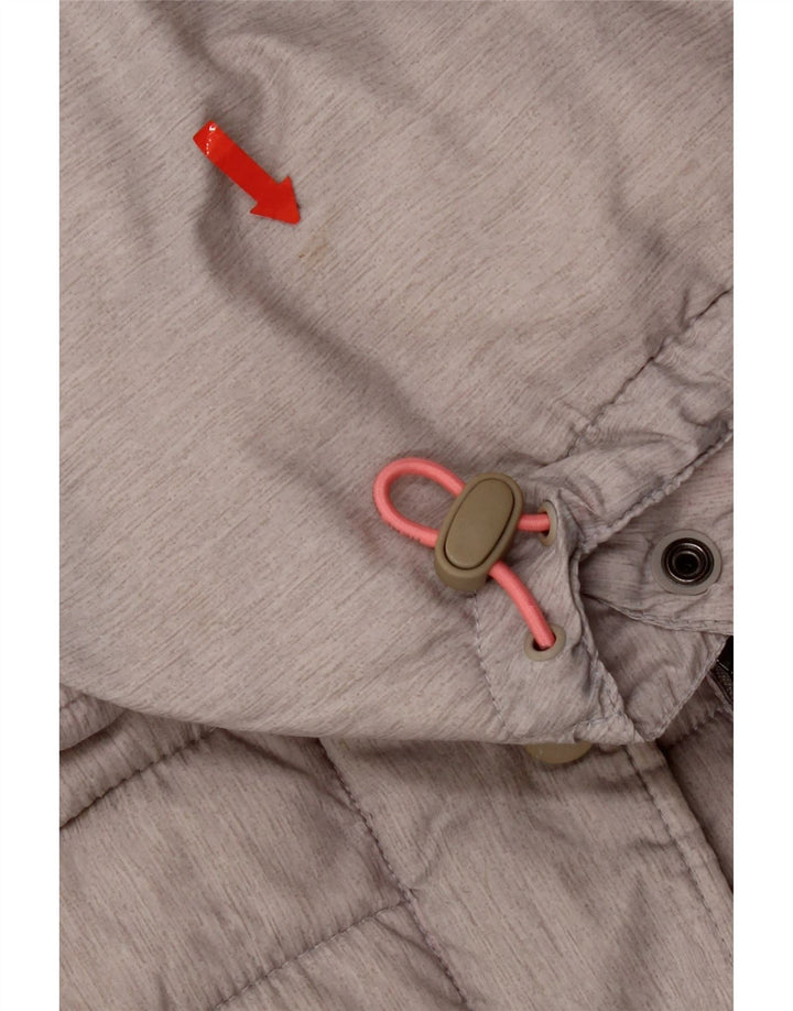 Γυναικείο μπουφάν με κουκούλα Superdry UK 14 Large Grey Polyester