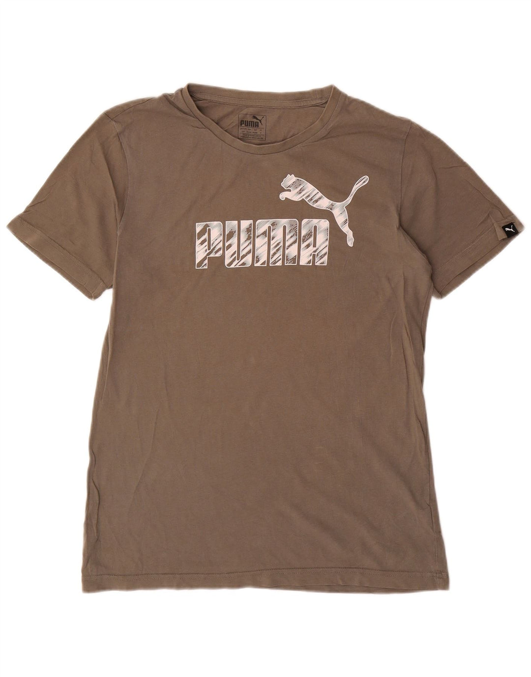 Ανδρικό γραφικό μπλουζάκι Puma Μικρό βαμβακερό γκρι