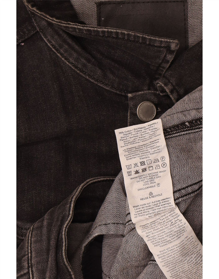 Jack & Jones Ανδρικό Τζιν Μπουφάν UK 42 XL Γκρι βαμβακερό