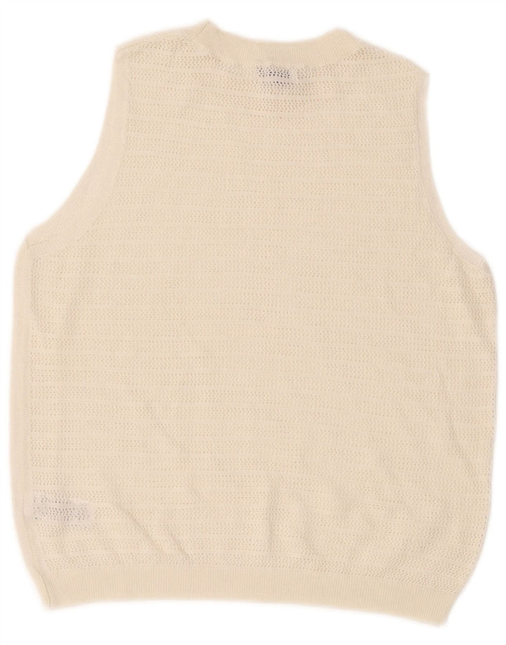 Marks & Spencer Γυναικείο γιλέκο Tank Top UK 12 Medium Off White Polyester