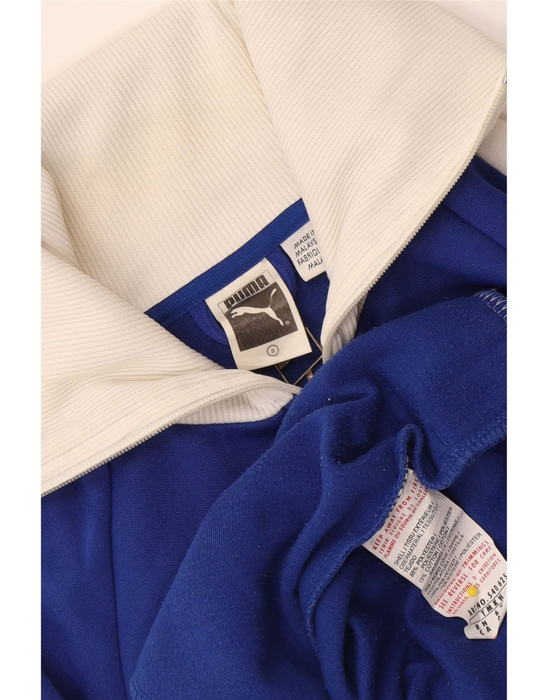 Ανδρική φόρμα φόρμας Puma με γραφικό φόρεμα, μπουφάν με μικρό μπλε χρώμα, πολυεστέρα