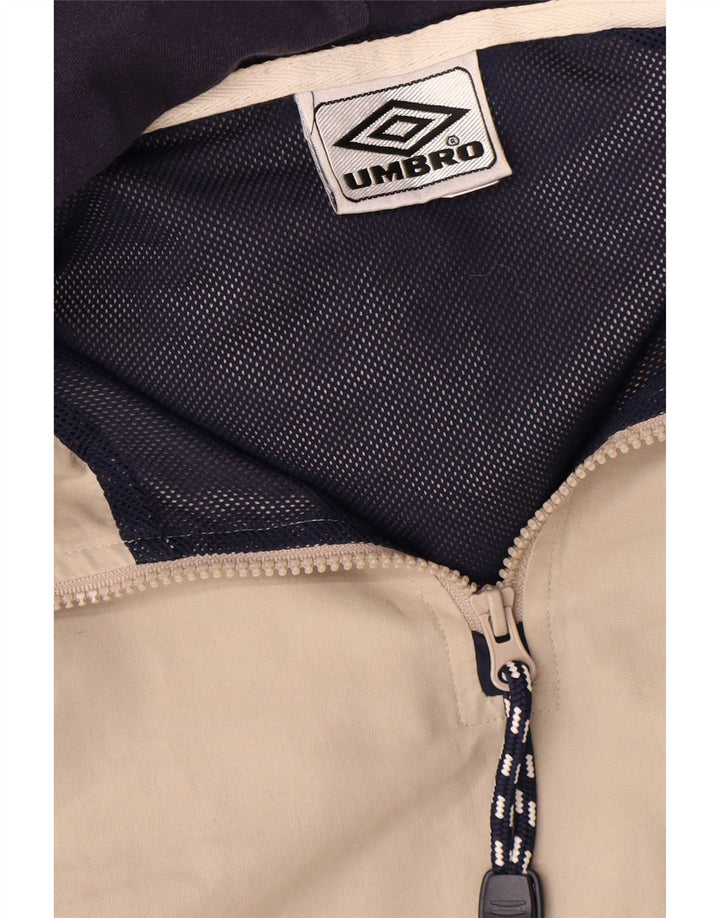 Ανδρικό μπουφάν βροχής με κουκούλα Umbro UK 42 XL Μπεζ πολυεστέρας