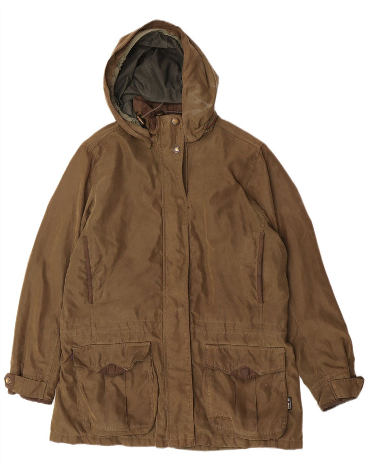 Musto γυναικείο μπουφάν Parka με φερμουάρ UK 16 Large Khaki Polyester Classic