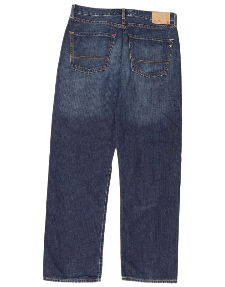 Ανδρικό τζιν ίσιο Ben Sherman W34 L32 Μπλε βαμβακερό