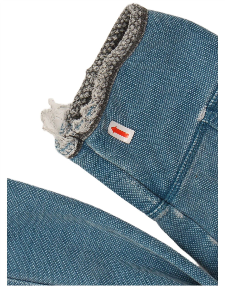 FAT FACE Ανδρικό Φούτερ με φερμουάρ, Μπλε βαμβακερό