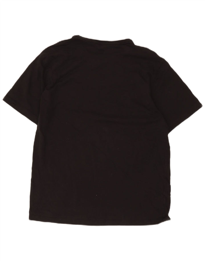 Ανδρικό γραφικό T-Shirt Champion Top μεγάλο μαύρο βαμβακερό