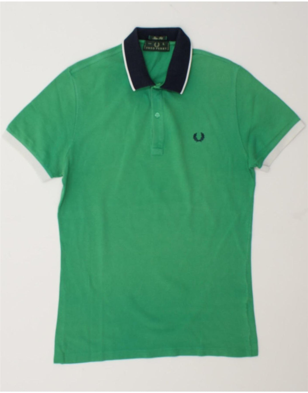 Fred Perry Ανδρικό πουκάμισο Polo Slim Fit Large Green