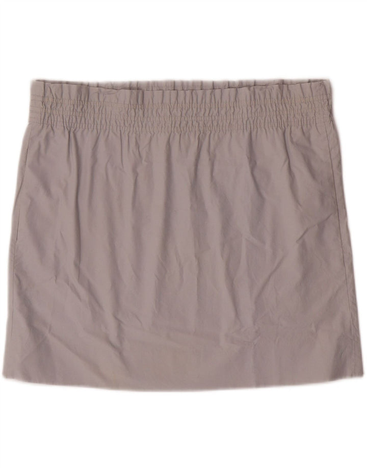 J. CREW Womens Mini Skirt US 4 Small W34  Grey Cotton Vintage J. Crew and Second-Hand J. Crew from Messina Hembry 