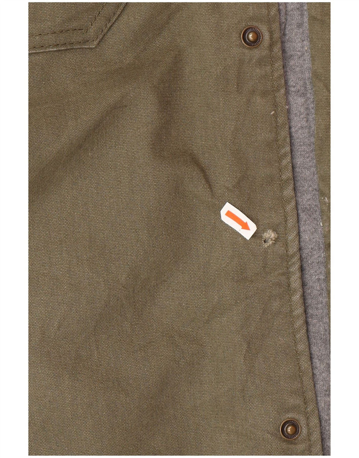 DICKIES Ανδρικό μπουφάν με κουκούλα Utility UK 42 XL Χακί Colourblock Cotton