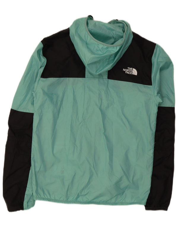 Ανδρικό μπουφάν βροχής με κουκούλα North Face UK 36 Small Turquoise Colourblock