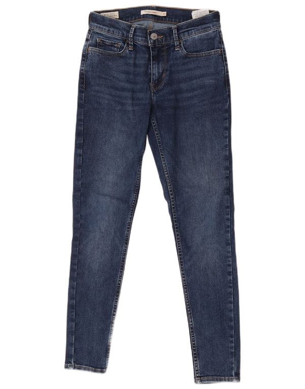 Levi's Womens 710 Super Skinny Jeans W27 L28 Blue Cotton
