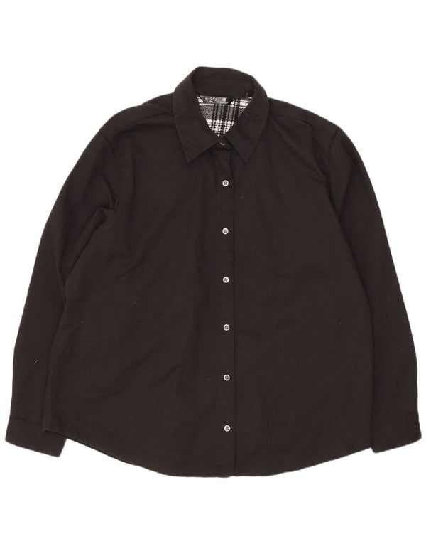 Lee Womens Loose Fit Ξυλοκόπος UK 18 XL Μαύρο βαμβακερό