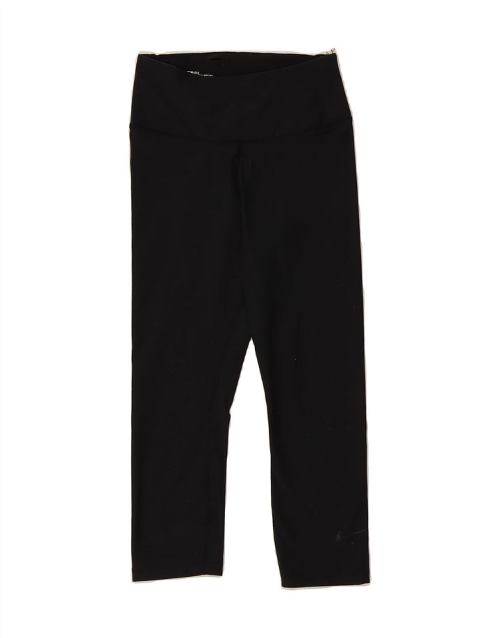 NIKE Womens Dri Fit Leggings UK 8 Small Black Polyester Vintage Nike and Second-Hand Nike from Messina Hembry 