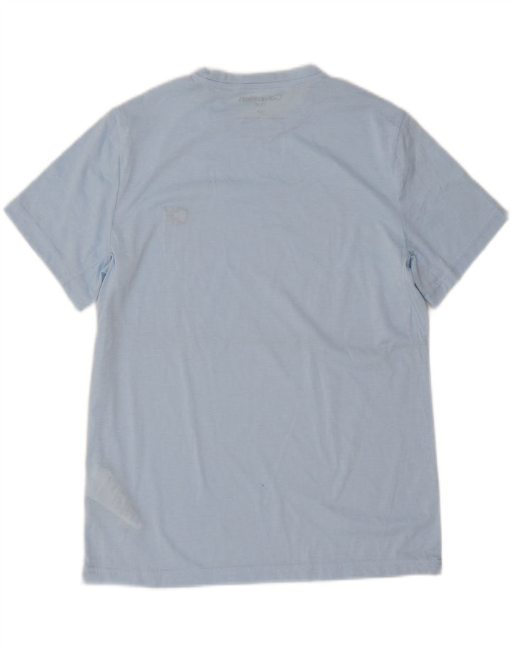 Ανδρικό T-Shirt Calvin Klein Top Small Blue Polyester