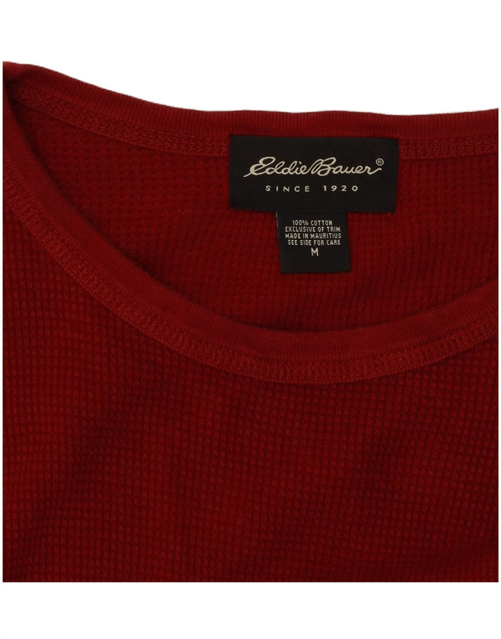 Eddie Bauer Ανδρικό τοπ μακρυμάνικο μεσαίο κόκκινο βαμβακερό