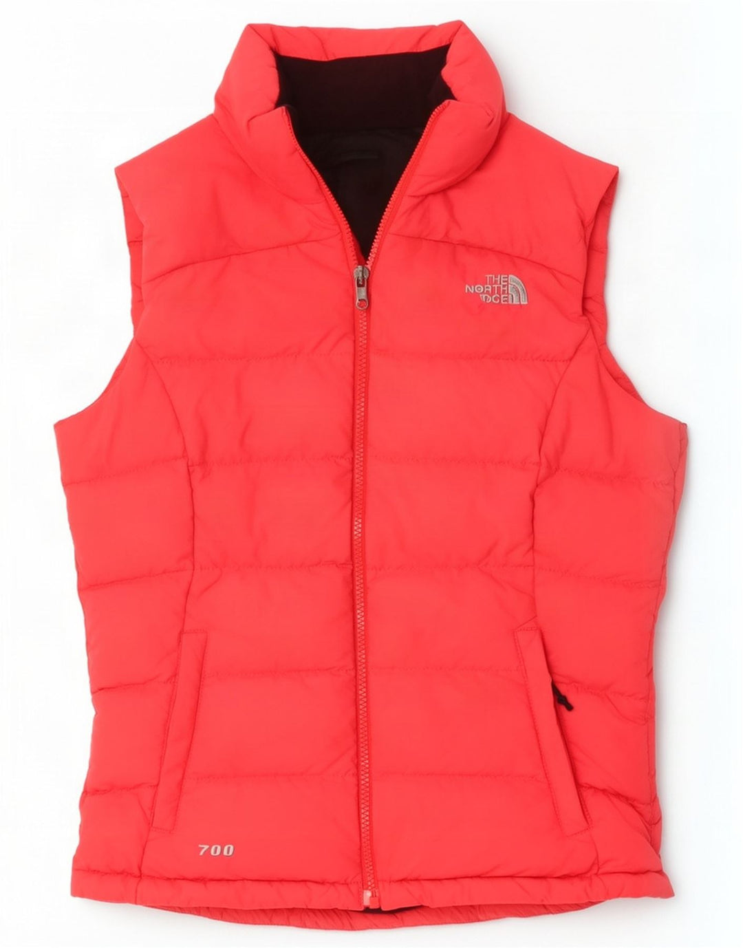 The North Face Womens Oversized Gilet UK 6 XS Pink Polyester