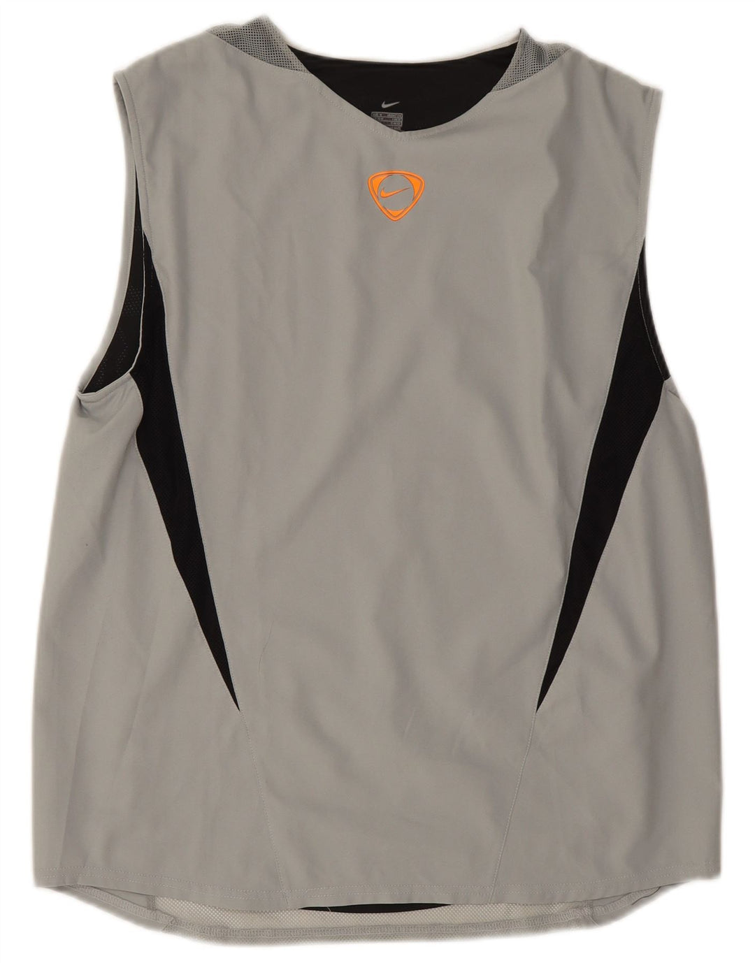 Nike ανδρικό γιλέκο τοπ UK 39/41 μεσαίου γκρι πολυεστέρας