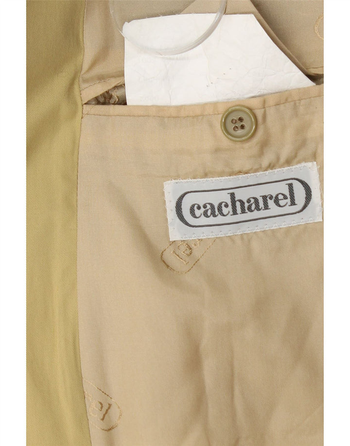 Cacharel Ανδρικό Μπουφάν Blazer με 2 Κουμπιά IT 52 XL Μπεζ βαμβακερό