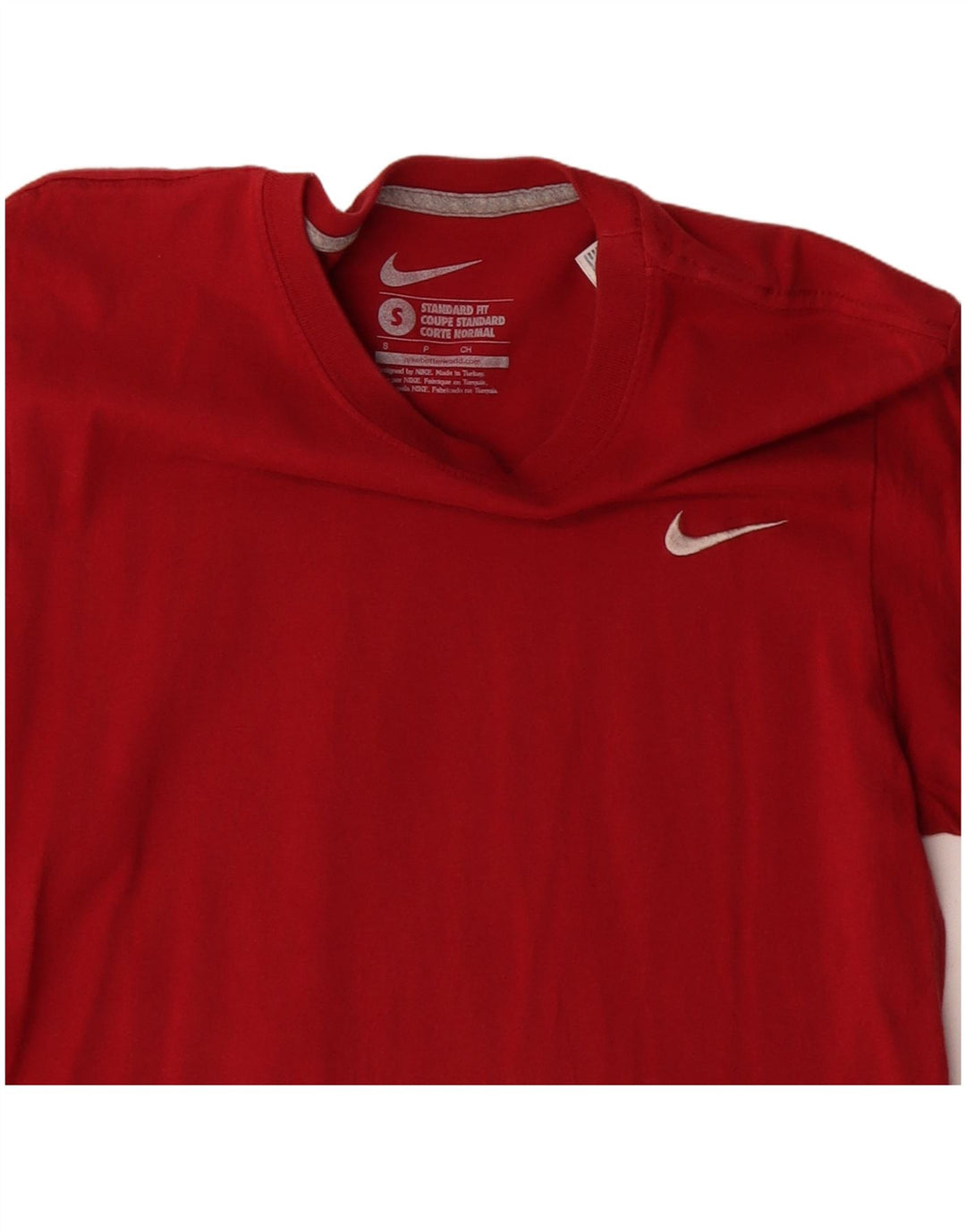 Μπλουζάκι NIKE Ανδρικό Coupe Standard Εφαρμογή Μπλουζάκι, μικρό κόκκινο βαμβακερό
