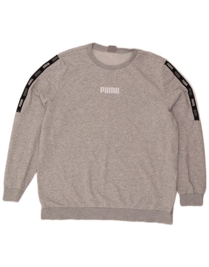 Ανδρικό γραφικό φούτερ Puma Jumper XL Γκρι Colourblock Βαμβακερό