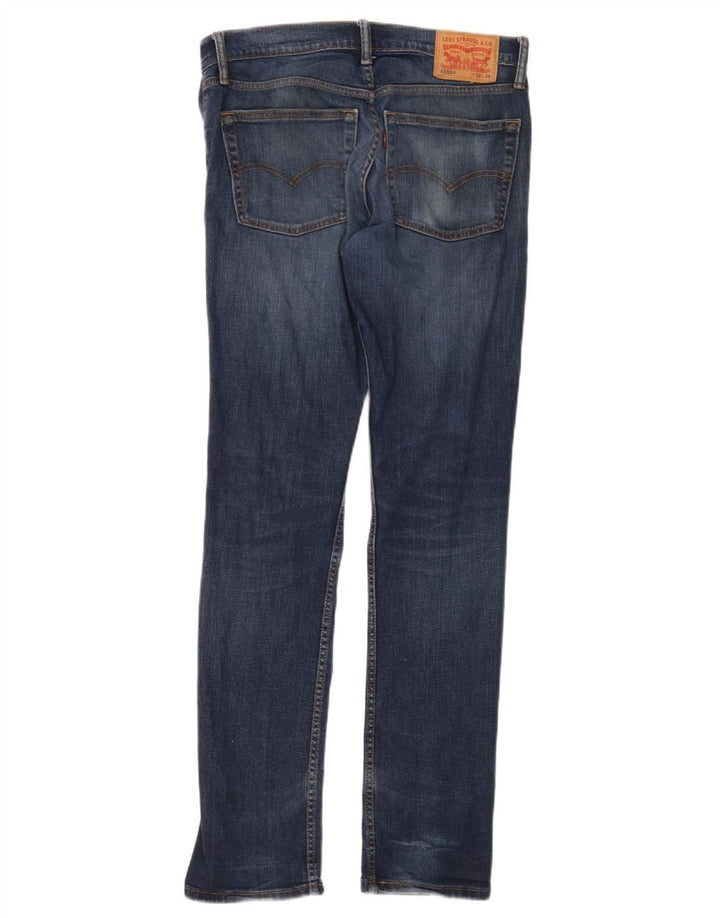 Levi's Mens Distressed Skinny Jeans W32 L34 Blue