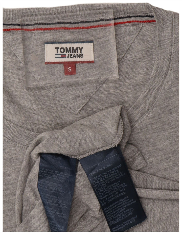 TOMMY HILFIGER Γυναικείο υπερμεγέθη γραφικό μπλουζάκι Top 10 Small Grey