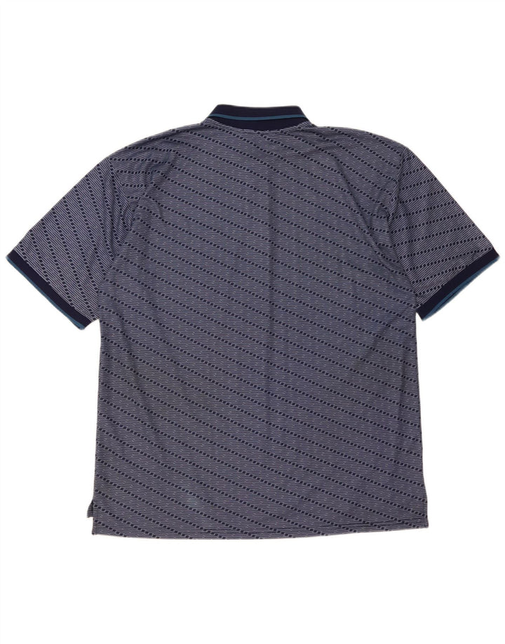 Fila Ανδρικό πουκάμισο Polo XL Navy Blue ριγέ πολυεστέρα