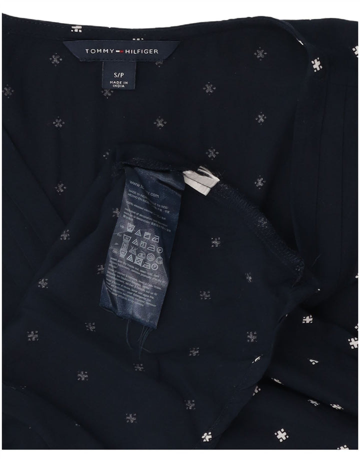 Tommy Hilfiger Γυναικεία Abstract Pattern Μπλούζα Top 10 Small Navy Blue