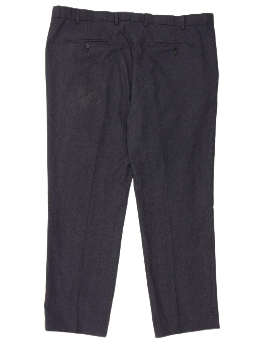 Marks & Spencer Ανδρικό παντελόνι με φόρμα W42 L31 Navy Blue Check