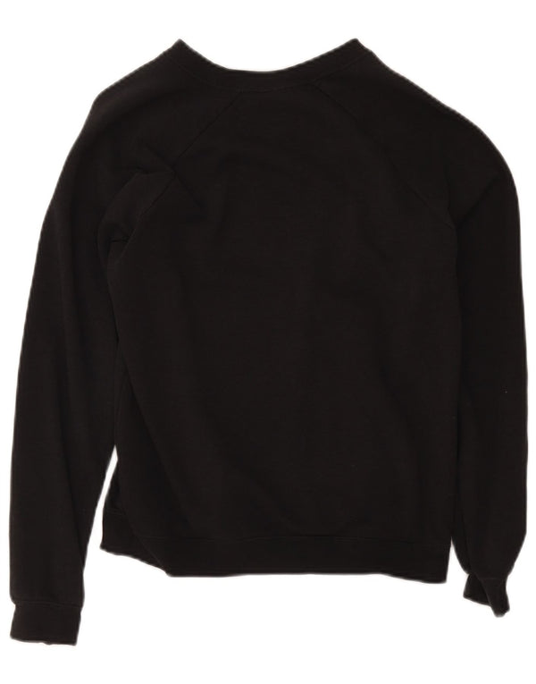 Γυναικείο γραφικό υπερμεγέθη φούτερ Nike Jumper UK 6 XS Μαύρο βαμβακερό