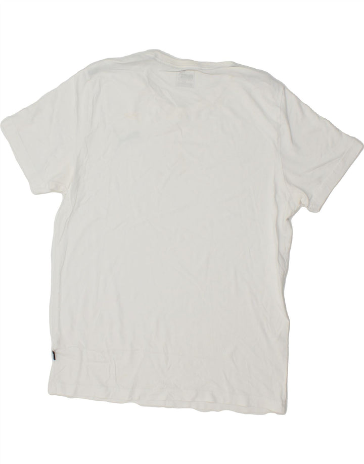 PUMA Mens T-Shirt Top Large White Cotton Vintage Puma and Second-Hand Puma from Messina Hembry 