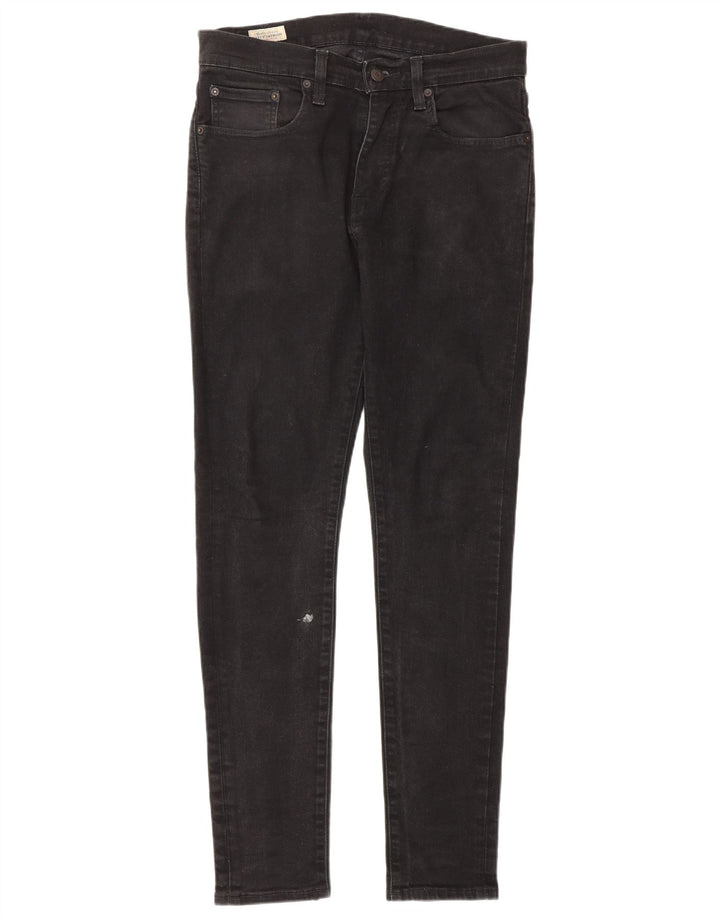 LEVI'S Ανδρικό Skinny Tapered Jeans W32 L32 Μαύρο βαμβακερό