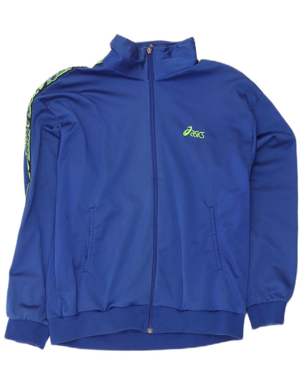 Ανδρική φόρμα γυμναστικής γραφικής Asics Top Jacket IT 56 2XL Blue Polyamide