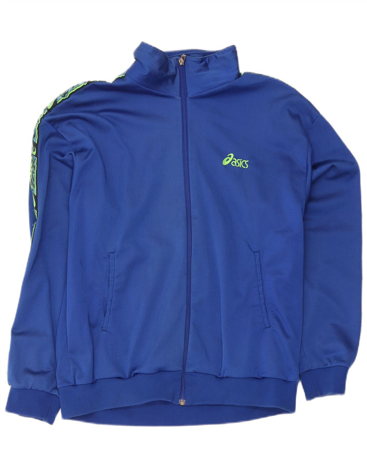 Ανδρική φόρμα γυμναστικής γραφικής Asics Top Jacket IT 56 2XL Blue Polyamide
