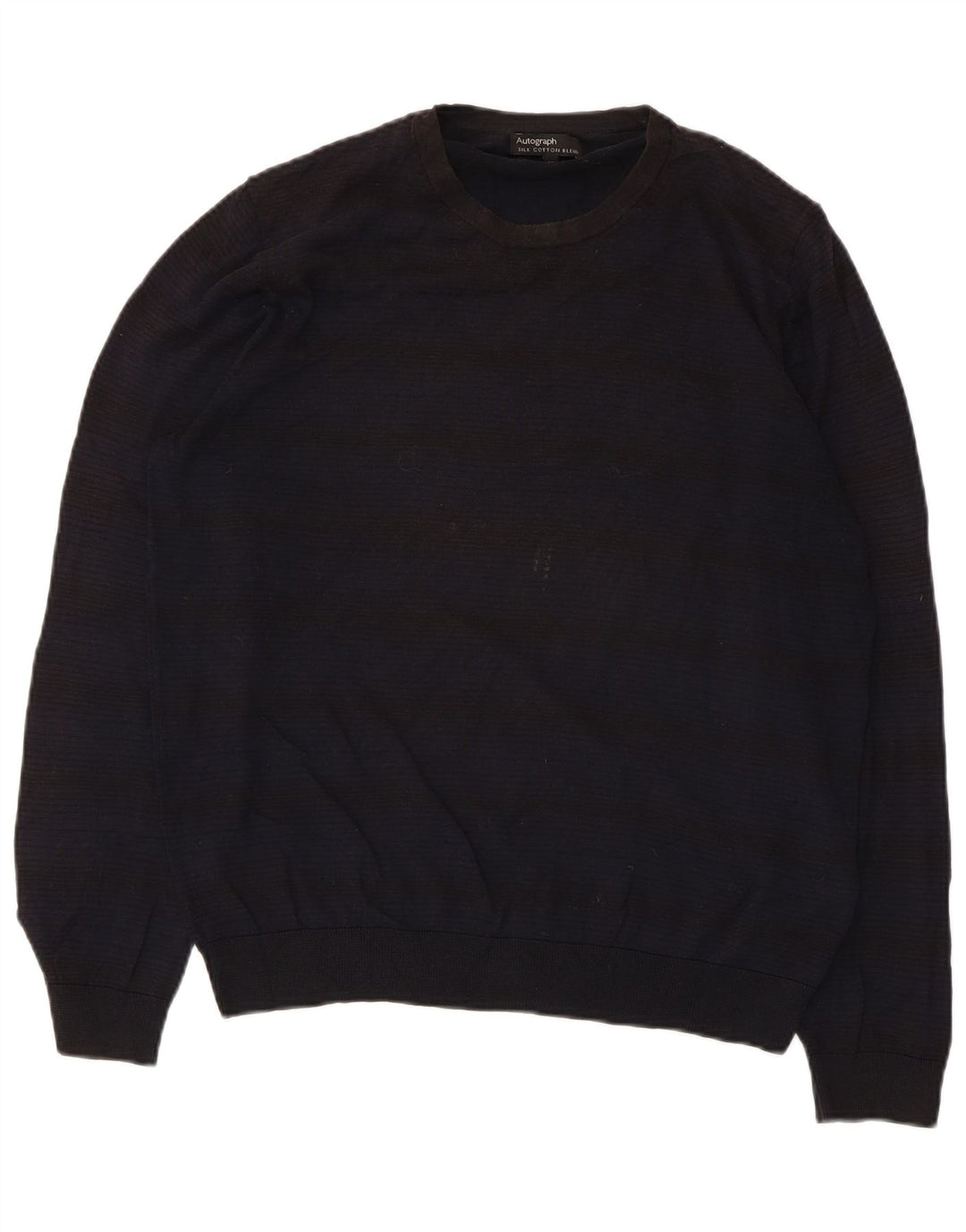 Ανδρικό πουλόβερ Marks & Spencer Autograph Crew Neck Jumper Medium Navy Blue