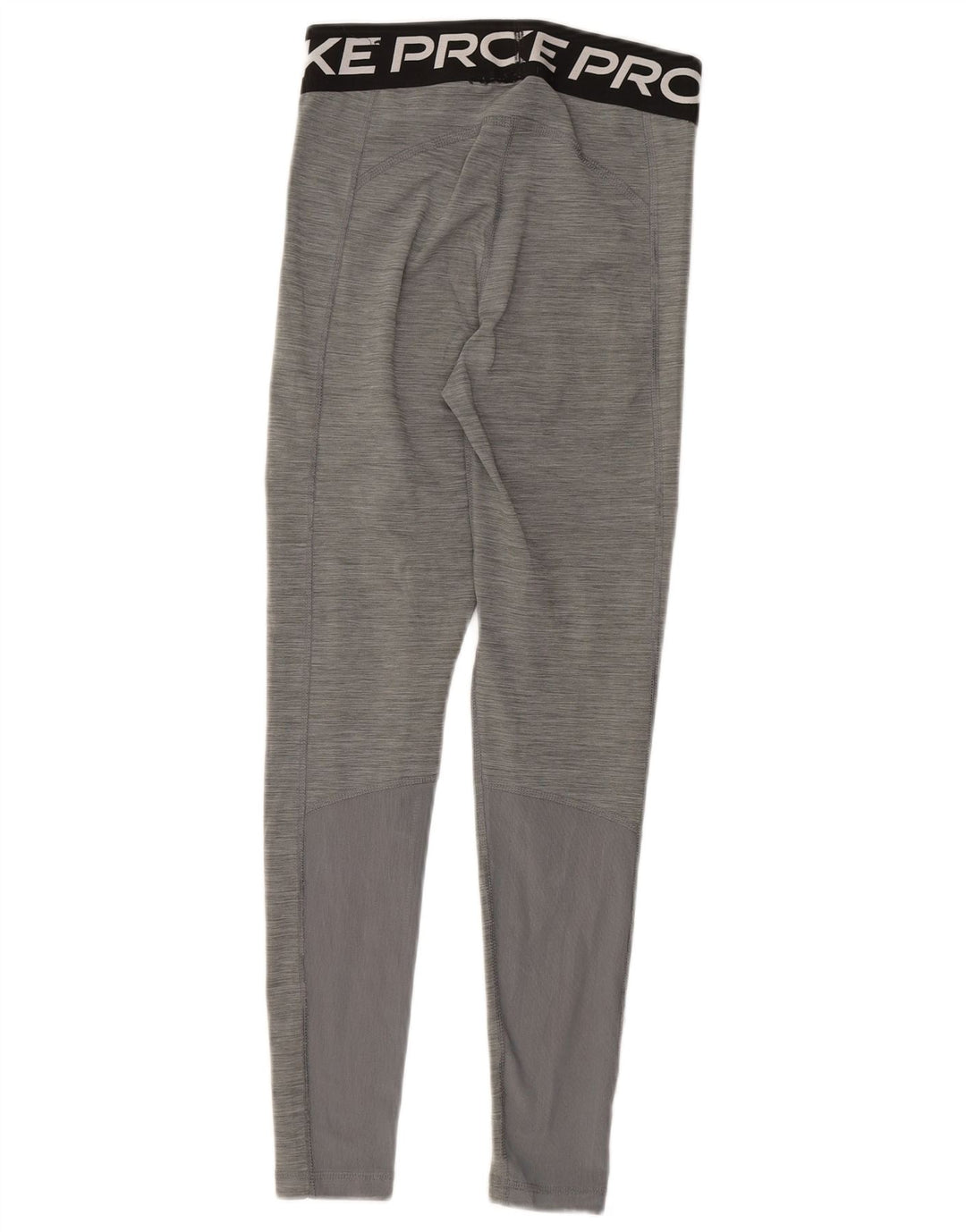 NIKE Womens Dri Fit Graphic Leggings UK 8 Small Grey Polyester