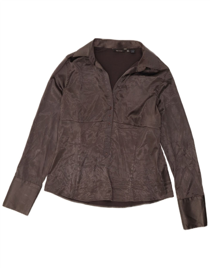 Zara Γυναικείο πουλόβερ Μπλούζα UK 18 XL Γκρι Πολυεστέρας