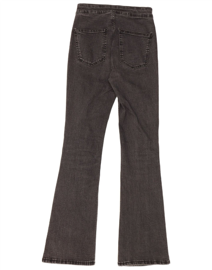 ZARA Womens High Waist Flared Jeans EU 38 Small W28 L32 Grey