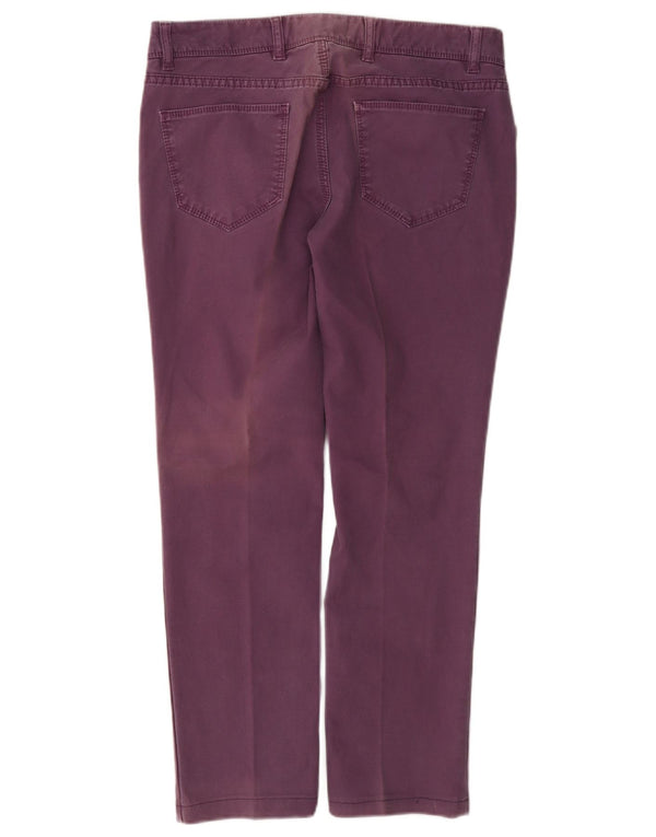 Massimo Dutti Γυναικείο Slim Cropped Παντελόνι W30 L26 Μωβ