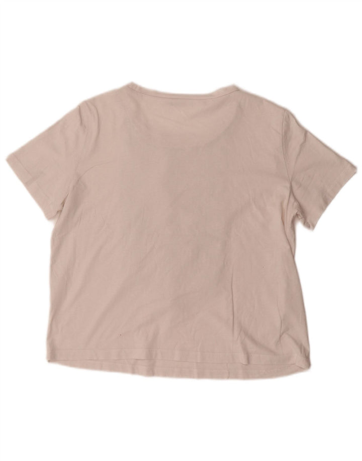 ZARA Womens Ruffle Front Blouse Top UK 16 Large White