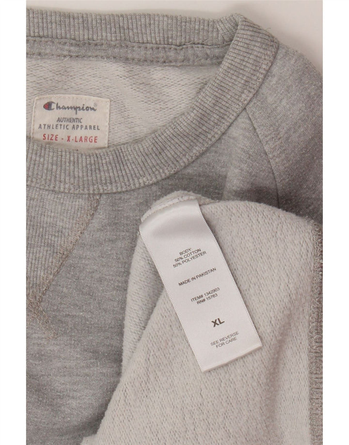 Ανδρικό γραφικό φούτερ Champion Jumper XL Γκρι βαμβακερό