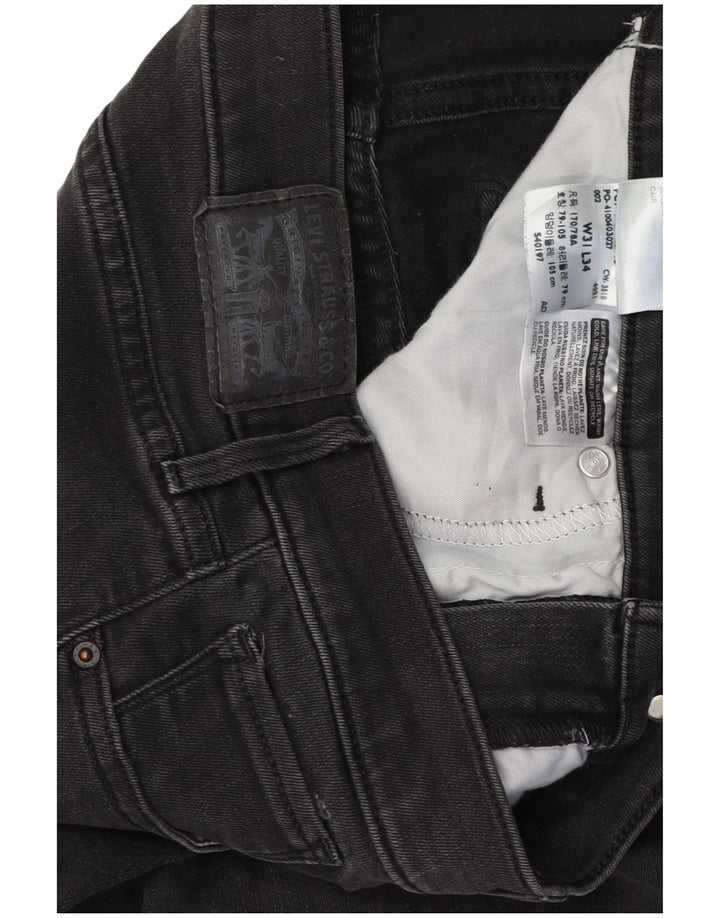 LEVI'S Womens 311 Shaping Skinny Jeans W31 L34 Μαύρο βαμβακερό