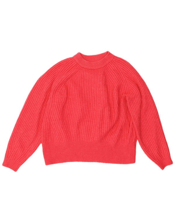 Marks & Spencer Γυναικείο πουλόβερ Crop Crew Neck Jumper UK 14 Medium Pink