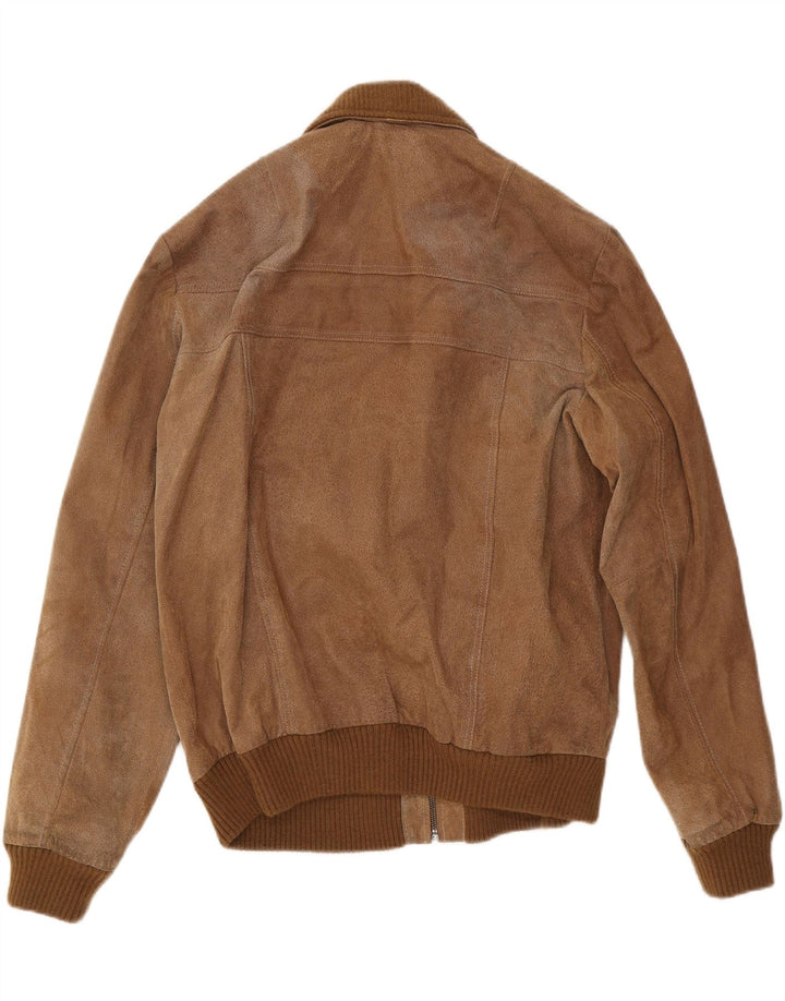 Ανδρικό Suede Bomber Jacket Reward UK 40 Large Brown Leather