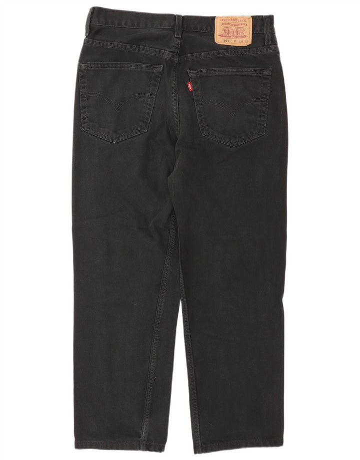 Levi's Mens 504 Cropped Jeans W33 L26 Μαύρο βαμβακερό
