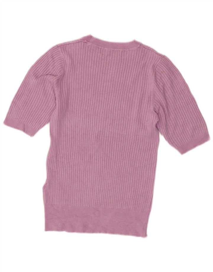 Marks & Spencer Γυναικείο πουλόβερ με λαιμόκοψη UK 8 Small Purple